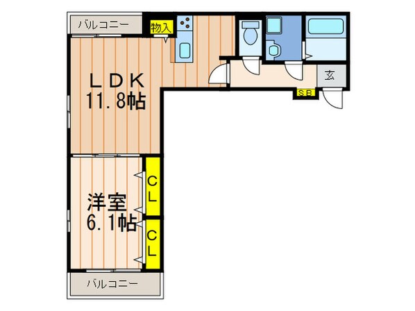 フラワータウン ジャスミンの物件間取画像